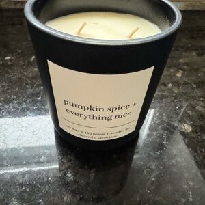 Pumpkin Spice + Everything Nice Scented Candle - Black